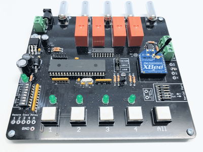 Ham Radio Workbench 4-Port Programmable Coax Relay Fully Assembled